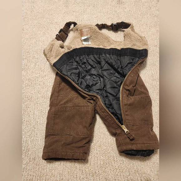 Schmidt workwear for kids overalls brown size 18mos NWOT - Picture 3 of 5